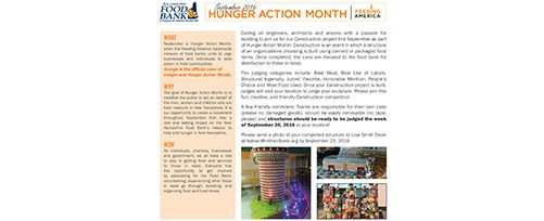 NH Food Bank 2016 Canstruction Competition