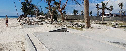 Haiti - Damaged Road at Port Salut