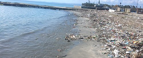 Haiti - Trash on the Beach