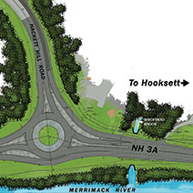 Proposed Roundabout at Hackett Hill Road/NH 3A/I-93 Exit 11