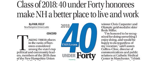 Union Leader 40 Under Forty 2018 Awards Event