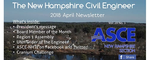 TFMoran on Cover of ASCE NH April 2018 Newsletter
