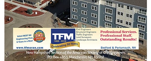 TFMoran on Cover of ASCE NH April 2018 Newsletter