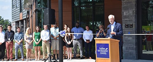 SNHU Ribbon Cutting for Kingston Hall