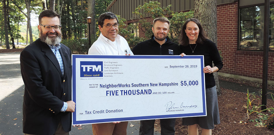 TFMoran donates to NeighborWorks Southern NH