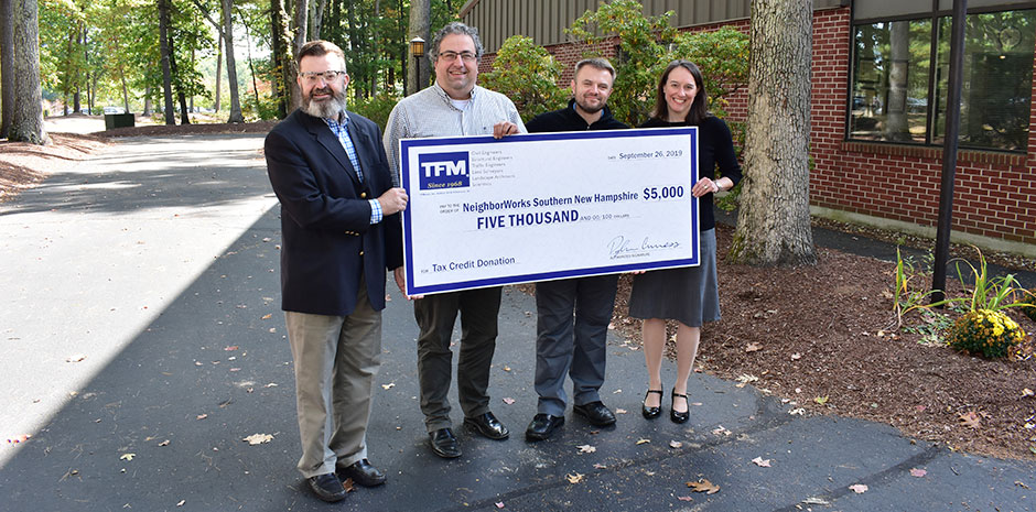 TFMoran donates to NeighborWorks Southern NH