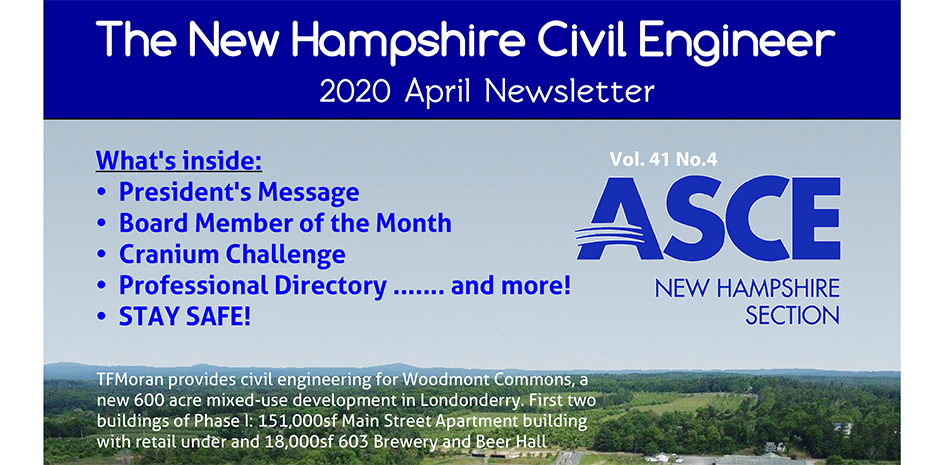 TFMoran featured in ASCE-NH April Newsletter