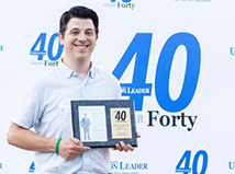 Nick Golon honored at New Hampshire Union Leader’s 40 Under Forty award ceremony