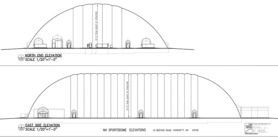 TFMoran engineers for NH Sportsdome in Hooksett