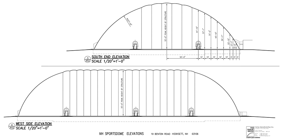 TFMoran engineers for NH Sportsdome in Hooksett