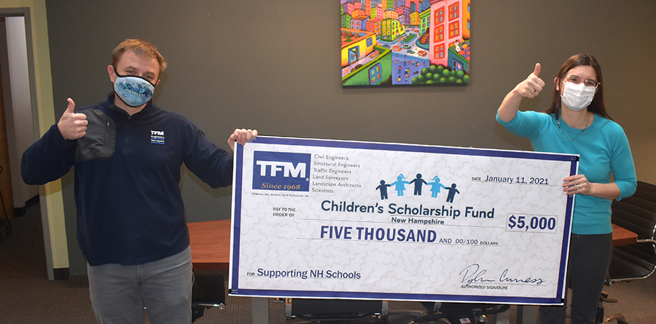 TFMoran donates to NH Children's Scholarship Fund