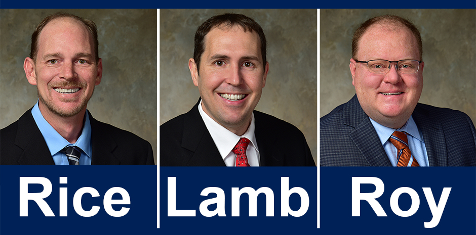 TFMoran New Principals Rice, Lamb, Roy