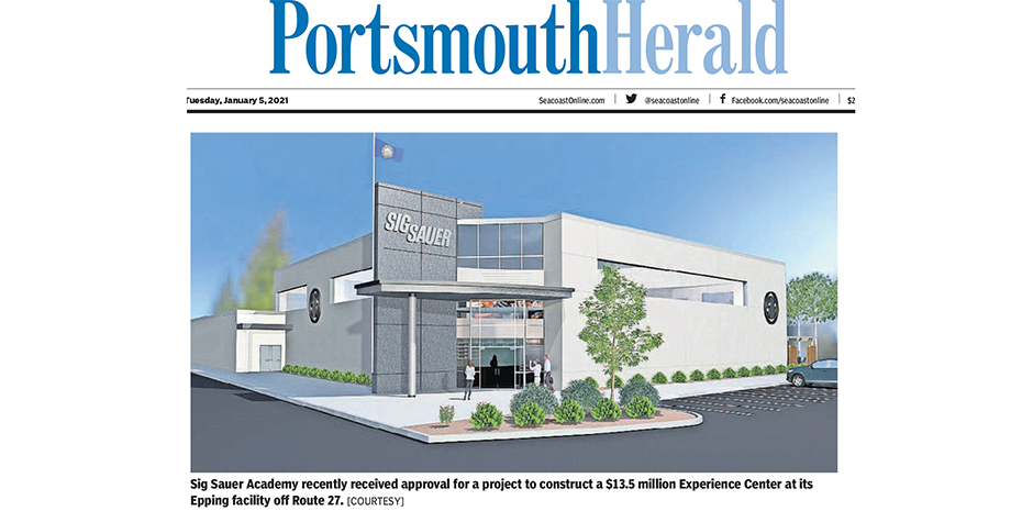 TFMoran civil engineers for Sig Sauer project published in Portsmouth Herald