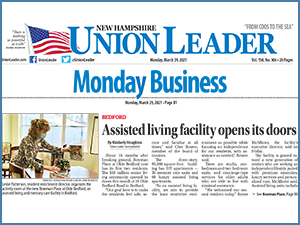 Bowman Place at Olde Bedford Featured in the Union Leader