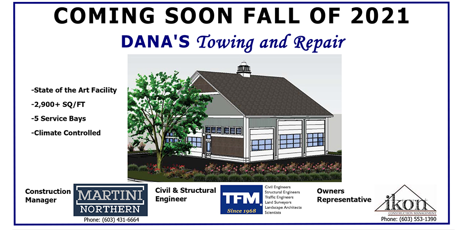 TFMoran engineers for Dana's Towing and Repair in Hampton NH