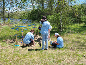 Paul O’Hanlon of TFMoran volunteers with NH Envirothon