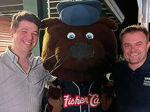 TFMoran attends NH Fisher Cats game!